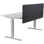 HEDJ FRONT PET DESK MOUNTED SCREEN 1400 X 500MM CHARCOAL