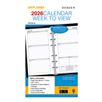 DEBDEN DAYPLANNER PR2700 PERSONAL EDITION REFILL WEEK TO VIEW 172 X 96MM