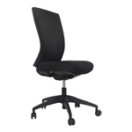 BURO MENTOR UPHOLSTERED CHAIR NYLON BASE BLACK