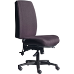 DAL ERGOSELECT STRIDE CHAIR EXTRA HIGH BACK BLACK NYLON BASE NO ARMS LARGE SEAT FABRIC BLACK
