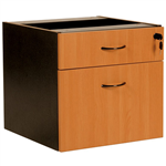 YS DESIGN OXLEY FIXED DESK PEDESTAL 2DRAWER LOCKABLE 450 X 476 X 470MM BEECHIRONSTONE