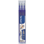 PILOT BLSFR7 FRIXION ERASABLE ROLLERBALL GEL REFILL MEDIUM 07MM BLUE PACK 3