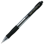 PILOT SUPER GRIP RETRACTABLE BALLPOINT PEN MEDIUM 10MM BLACK