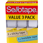 SELLOTAPE VALUE PACK DISPENSERS 18MM X 12M