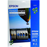 EPSON S041332 PREMIUM SEMIGLOSS PHOTO PAPER 251GSM A4 WHITE PACK 20