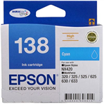 EPSON T1382 138 INK CARTRIDGE HIGH YIELD CYAN