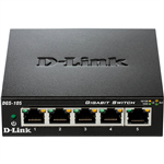 DLINK DGS105 DESKTOP SWITCH 5 PORT GIGABIT UNMANAGED BLACK