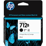 HP 3ED29A 712B INK CARTRIDGE 80ML BLACK
