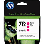 HP 3ED78A 712 INK CARTRIDGE 29ML MAGENTA PACK 3