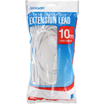 JACKSON POWER EXTENSION LEAD 10 METRE WHITE