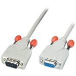 LINDY 31519 DB9 SERIAL EXTENSION CABLE MALE TO FEMALE 2M WHITE