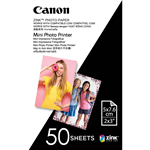 CANON MPPP ZINK MINI PHOTO PRINTER PAPER 2 X 3 INCH WHITE PACK 50 SHEETS