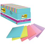 POSTIT 65424SSMIA SUPER STICKY RECYCLED NOTES 76 X 76MM SUPERNOVA CABINET PACK 24