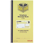 SPIRAX 550 TELEPHONE MESSAGE BOOK CARBONLESS 160 PAGE 279 X 144MM
