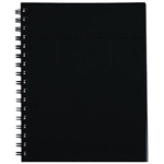 SPIRAX 511 NOTEBOOK 7MM RULED HARD COVER SPIRAL BOUND 200 PAGE 225 X 175MM BLACK