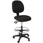 RAPIDLINE EC070BM DRAFTING CHAIR MEDIUM BACK BLACK