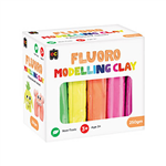 EDUCATIONAL COLOURS MODELLING CLAY FLURO 250G ASSORTED