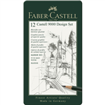 FABERCASTELL 9000 GRAPHITE PENCIL DESIGN SET PACK 12