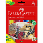 FABERCASTELL CLASSIC COLOUR PENCILS ASSORTED PACK 48