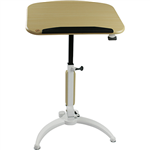 SYLEX UPSIDE LIFT DESK 700 X 510MM BEACHWHITE