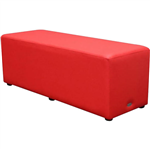 DURAFURN OTTOMAN RECTANGLE RED