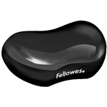 FELLOWES GEL CRYSTALS FLEX WRIST REST BLACK