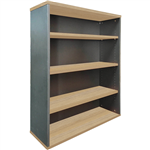 RAPID WORKER BOOKCASE 3 SHELF 900 X 315 X 1200MM OAKIRONSTONE