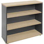 RAPID WORKER BOOKCASE 3 SHELF 900 X 315 X 900MM OAKIRONSTONE