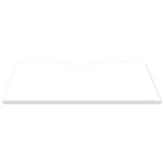 RAPIDLINE SCREEN SCALLOPED DESK TOP 1200 X 750 NATURAL WHITE