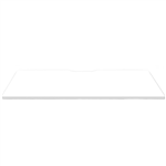 RAPIDLINE SCREEN SCALLOPED DESK TOP 1800 X 750 NATURAL WHITE