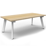 RAPIDLINE ETERNITY COFFEE TABLE 1200 X 600MM NATURAL OAKWHITE SATIN
