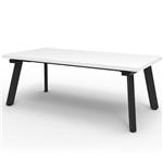 RAPIDLINE ETERNITY COFFEE TABLE 1200 X 600MM NATURAL WHITEBLACK