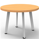 RAPIDLINE ETERNITY COFFEE TABLE 600MM DIA BEECHWHITE SATIN