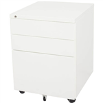 GO STEEL MOBILE PEDESTAL STEEL 3DRAWER LOCKABLE 460 X 472 X 610MM WHITE CHINA