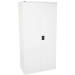 RAPIDLINE GO SWING DOOR CUPBOARD 3 SHELVES 910 X 450 X 1830MM SILVER GREY
