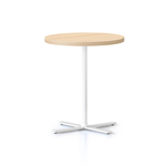 RAPIDLINE KOLO SIDE AND COFFEE TABLE 500 X 587MM NATURAL OAK TOP AND WHITE PC FRAME