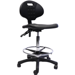 RAPIDLINE LABORATORY DRAFTING CHAIR BLACK