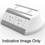 RAPIDLINE ODYSSEY 8GPO 4USB 3PIN LEAD WHITE