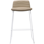RAPIDLINE PIXEL COUNTER STOOL 630MM ALMONDWHITE