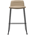 RAPIDLINE PIXEL HIGH BAR STOOL 730MM ALMONDBLACK