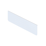 RAPIDLINE ARCH PERFORATED MODESTY PANEL 1300 X 300 X 20MM WHITE