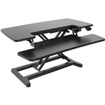RAPID FLUX ELECTRIC HEIGHT ADJUSTABLE DESK RISER 950 X 415MM BLACK