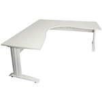 RAPID SPAN CORNER WORKSTATION METAL MODESTY PANEL 1800 X 1800 X 700MM NATURAL WHITEWHITE