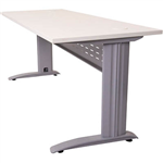 RAPID SPAN DESK METAL MODESTY PANEL 1500 X 700 X 730MM WHITESILVER