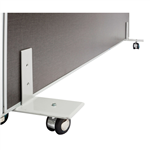 RAPID SCREEN FREESTANDING FOOT WITH CASTORS GREY