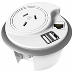 RAPIDLINE IN DESK MODULE KIT WHITE