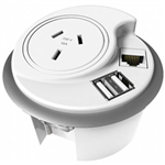 RAPIDLINE IN DESK MODULE WHITE