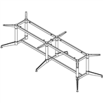 RAPIDLINE TYPHOON MEETING TABLE FRAME 2742 X 1112MM BLACK