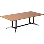 RAPIDLINE TYPHOON BOARDROOM TABLE 2400 X 1200 X 750MM BEECH