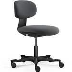 RAPIDLINE YOYO CHAIR MEDIUM BACK DARK GREY BLACK FRAME